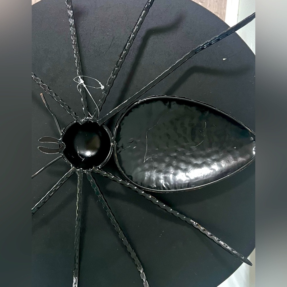 NWT Zaer Limited Two Large Brass Metal Halloween Spider Wall Decor Out/Indoor - Picture 7 of 12